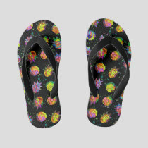 RICK AND MORTY™ | Psychedelic Swirl Pattern Kid's Flip Flops