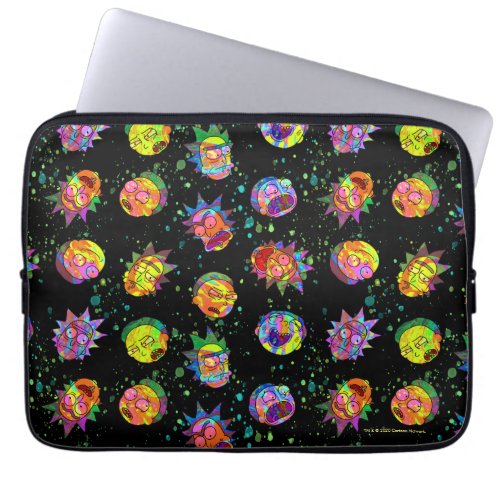 RICK AND MORTY  Psychedelic Swirl Pattern Laptop Sleeve