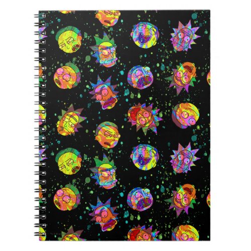 RICK AND MORTY  Psychedelic Swirl Pattern Notebook