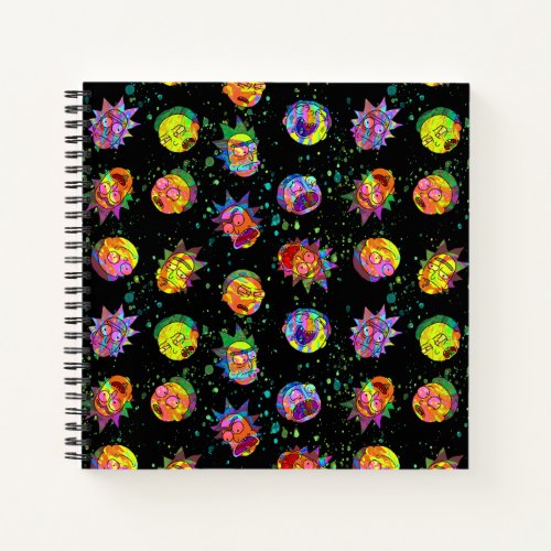 RICK AND MORTY  Psychedelic Swirl Pattern Notebook