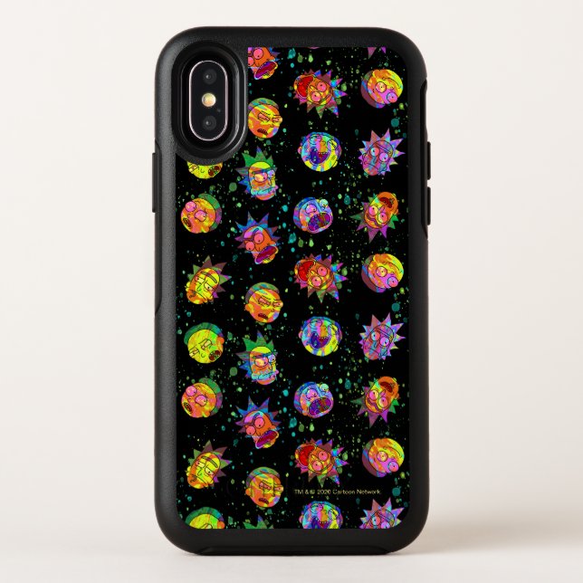 RICK AND MORTY™ | Psychedelic Swirl Pattern Otterbox iPhone Case (Back)