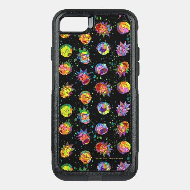 RICK AND MORTY™ | Psychedelic Swirl Pattern Otterbox iPhone Case (Back)
