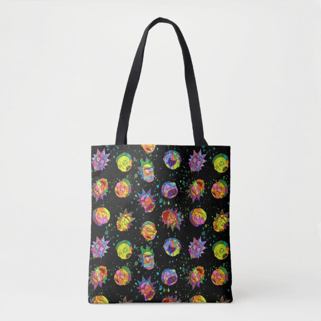 RICK AND MORTY™ | Psychedelic Swirl Pattern Tote Bag (Front)