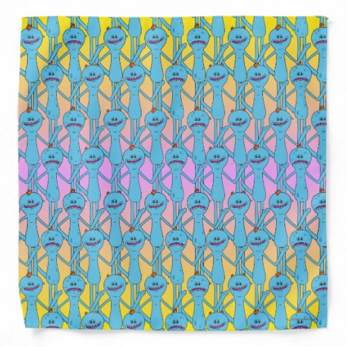 RICK AND MORTY  Rainbow Mr Meeseeks Pattern Bandana