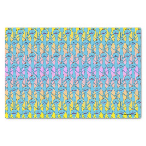 RICK AND MORTY  Rainbow Mr Meeseeks Pattern Tissue Paper