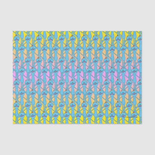 RICK AND MORTY™ | Rainbow Mr. Meeseeks Pattern Tissue Paper (Front)