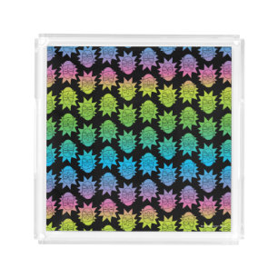 RICK AND MORTY™ Rainbow Rick Head pattern Acrylic Tray