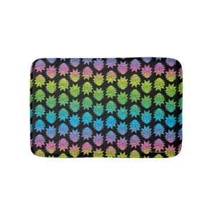 RICK AND MORTY™ Rainbow Rick Head pattern Bath Mat