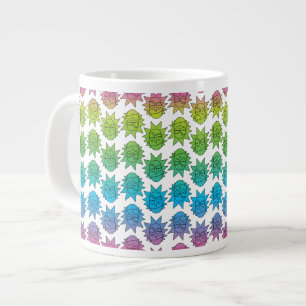 RICK AND MORTY™ Rainbow Rick Head pattern Giant Coffee Mug