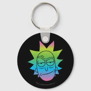 RICK AND MORTY™ Rainbow Rick Head pattern Keychain