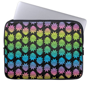 RICK AND MORTY™ Rainbow Rick Head pattern Laptop Sleeve