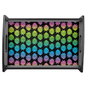 RICK AND MORTY™ Rainbow Rick Head pattern Serving Tray