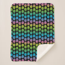 RICK AND MORTY™ | Rainbow Rick Head pattern Sherpa Blanket