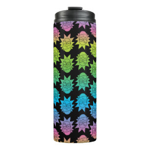 RICK AND MORTY™ Rainbow Rick Head pattern Thermal Tumbler