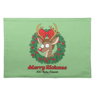 Rick and Morty Reindeer Morty Merry Rickmas Cloth Placemat