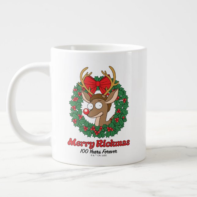 Rick and Morty | Reindeer Morty Merry Rickmas Giant Coffee Mug (Left)