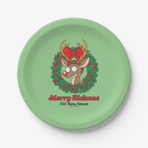 Rick and Morty  Reindeer Morty Merry Rickmas Paper Plates