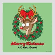 Rick and Morty | Reindeer Morty Merry Rickmas Poster