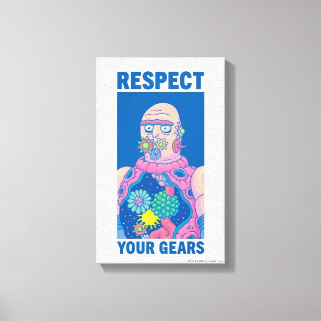 RICK AND MORTY™ | Respect Your Gears Canvas Print (Front)