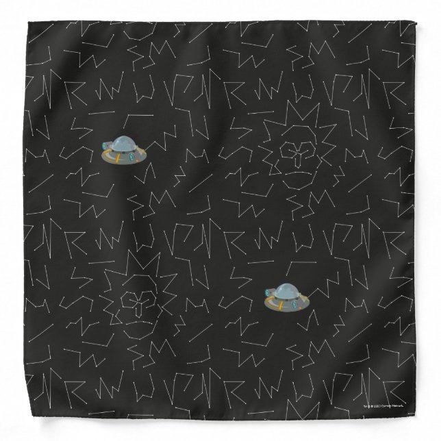 RICK AND MORTY™ | Rick Constellation Pattern Bandana (Front)