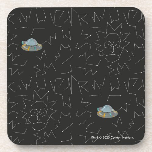 RICK AND MORTY  Rick Constellation Pattern Beverage Coaster