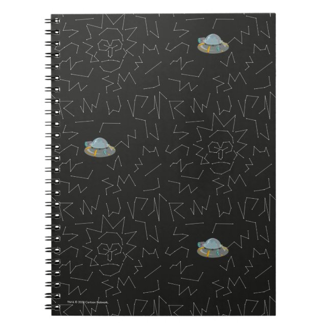RICK AND MORTY™ | Rick Constellation Pattern Notebook (Front)
