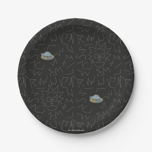 RICK AND MORTY  Rick Constellation Pattern Paper Plates