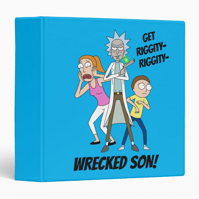 RICK AND MORTY™ | Rick, Morty, and Summer 3 Ring Binder (Front/Spine)