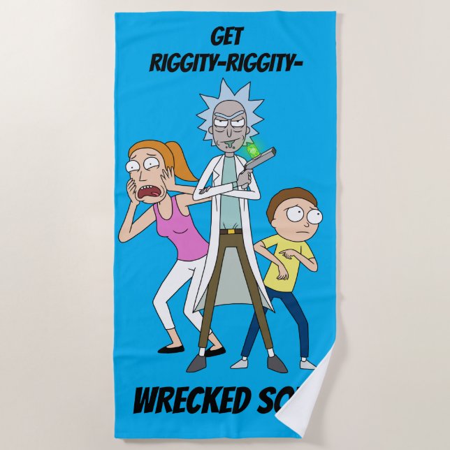 RICK AND MORTY™ | Rick, Morty, and Summer Beach Towel (Front)