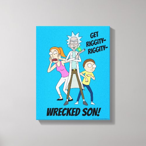 RICK AND MORTYâ  Rick Morty and Summer Canvas Print