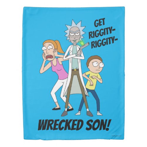 RICK AND MORTYâ  Rick Morty and Summer Duvet Cover
