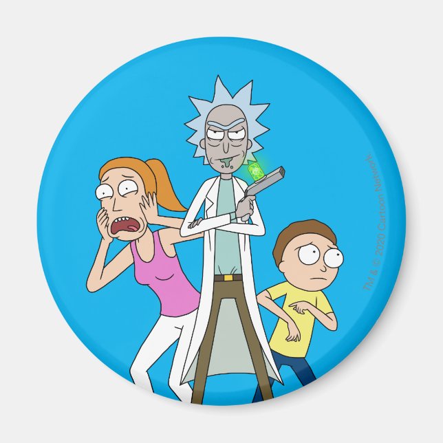 RICK AND MORTY™ | Rick, Morty, and Summer Magnet (Front)