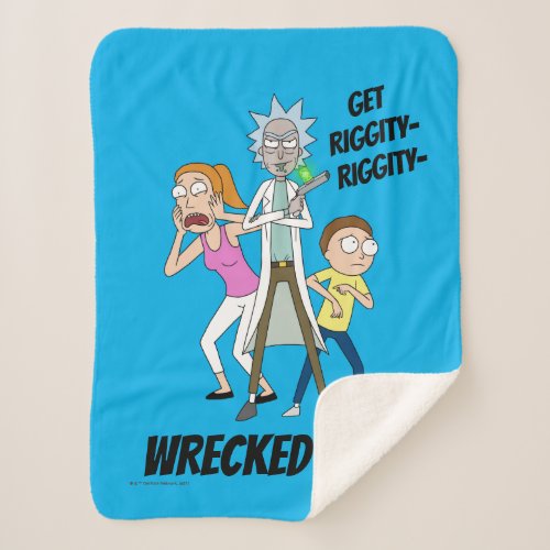 RICK AND MORTY  Rick Morty and Summer Sherpa Blanket