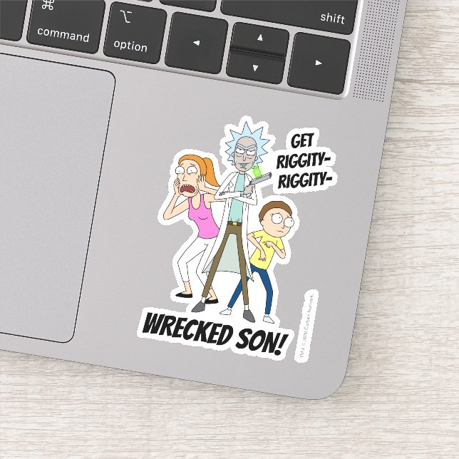 RICK AND MORTY™ | Rick, Morty, and Summer Sticker (Detail)