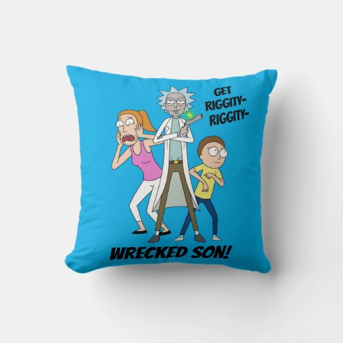 RICK AND MORTY  Rick Morty and Summer Throw Pillow
