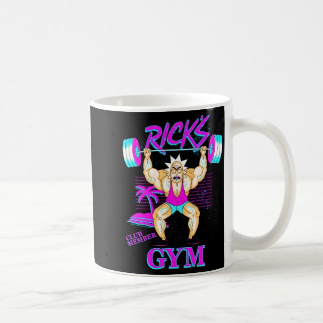 Rick And Morty Ricks Gym Club Member  Coffee Mug (Right)