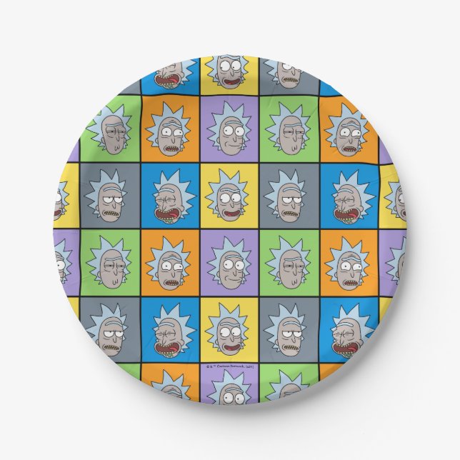 RICK AND MORTY™ | Rick's Moods Paper Plates (Front)