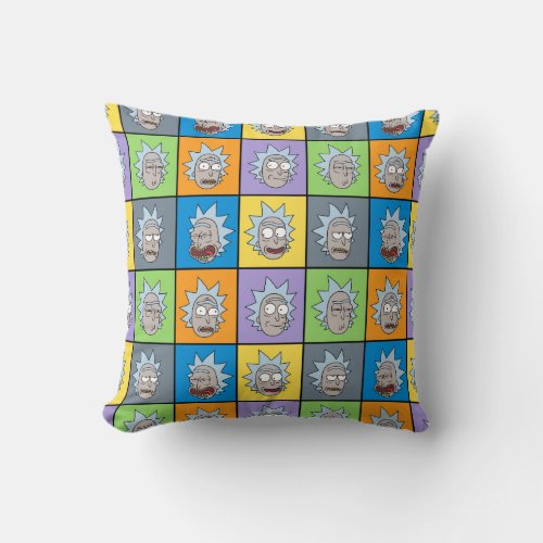 RICK AND MORTY  Ricks Moods Throw Pillow