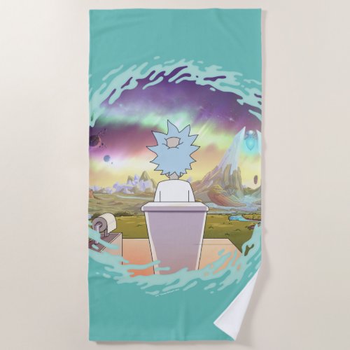 RICK AND MORTY  Ricks Private Place Beach Towel