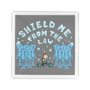 RICK AND MORTY™ Shield Me From The Law Acrylic Tray