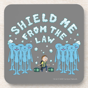RICK AND MORTY™   Shield Me From The Law Beverage Coaster