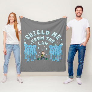 RICK AND MORTY™ Shield Me From The Law Fleece Blanket