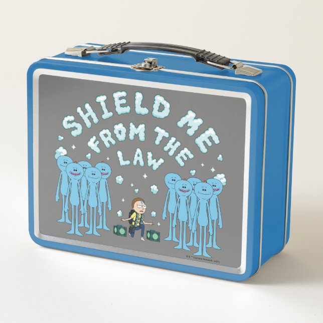 RICK AND MORTY™ | Shield Me From The Law Metal Lunch Box (Front)