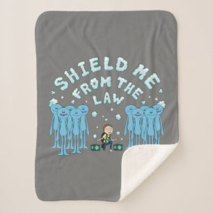 RICK AND MORTY™ Shield Me From The Law Sherpa Blanket