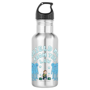 RICK AND MORTY™ Shield Me From The Law Stainless Steel Water Bottle