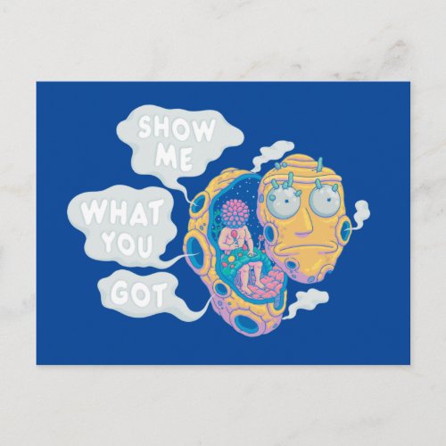 RICK AND MORTY  SHOW ME WHAT YOU GOT INVITATION POSTCARD