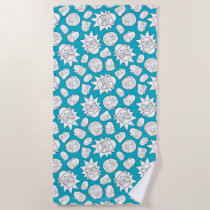 RICK AND MORTY™ | Smith Family Head Pattern Beach Towel