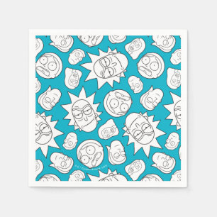 RICK AND MORTY™   Smith Family Head Pattern Napkins