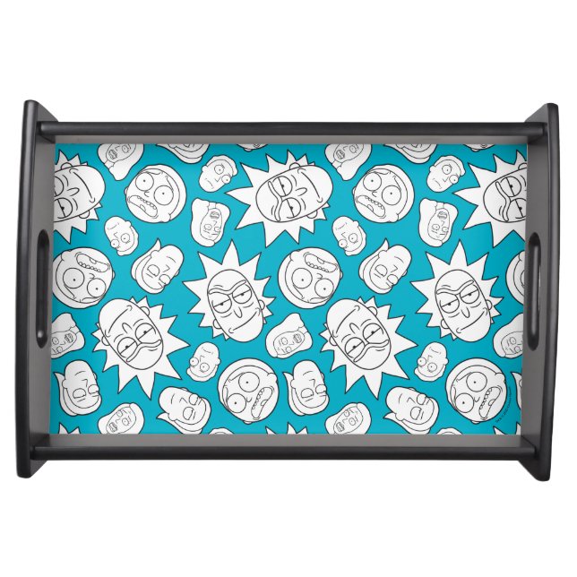RICK AND MORTY™ | Smith Family Head Pattern Serving Tray (Front)