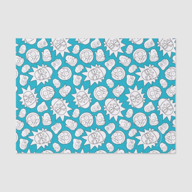 RICK AND MORTY™ | Smith Family Head Pattern Tissue Paper (Front)